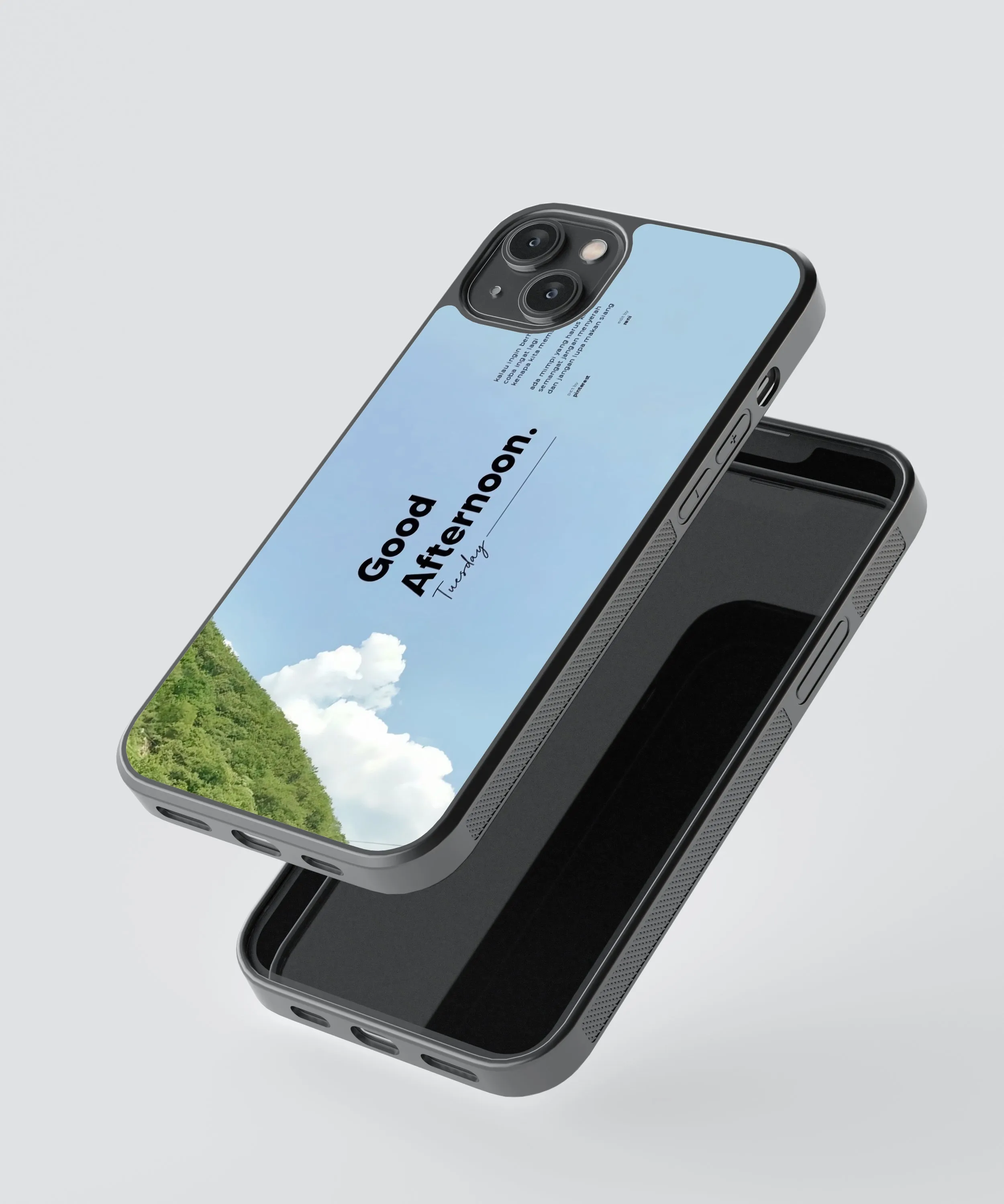 Afternoon Abstract Glass Phone Case Cover