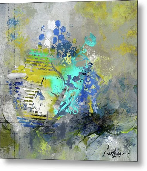Art Journal - Abstract  Art - Metal Print