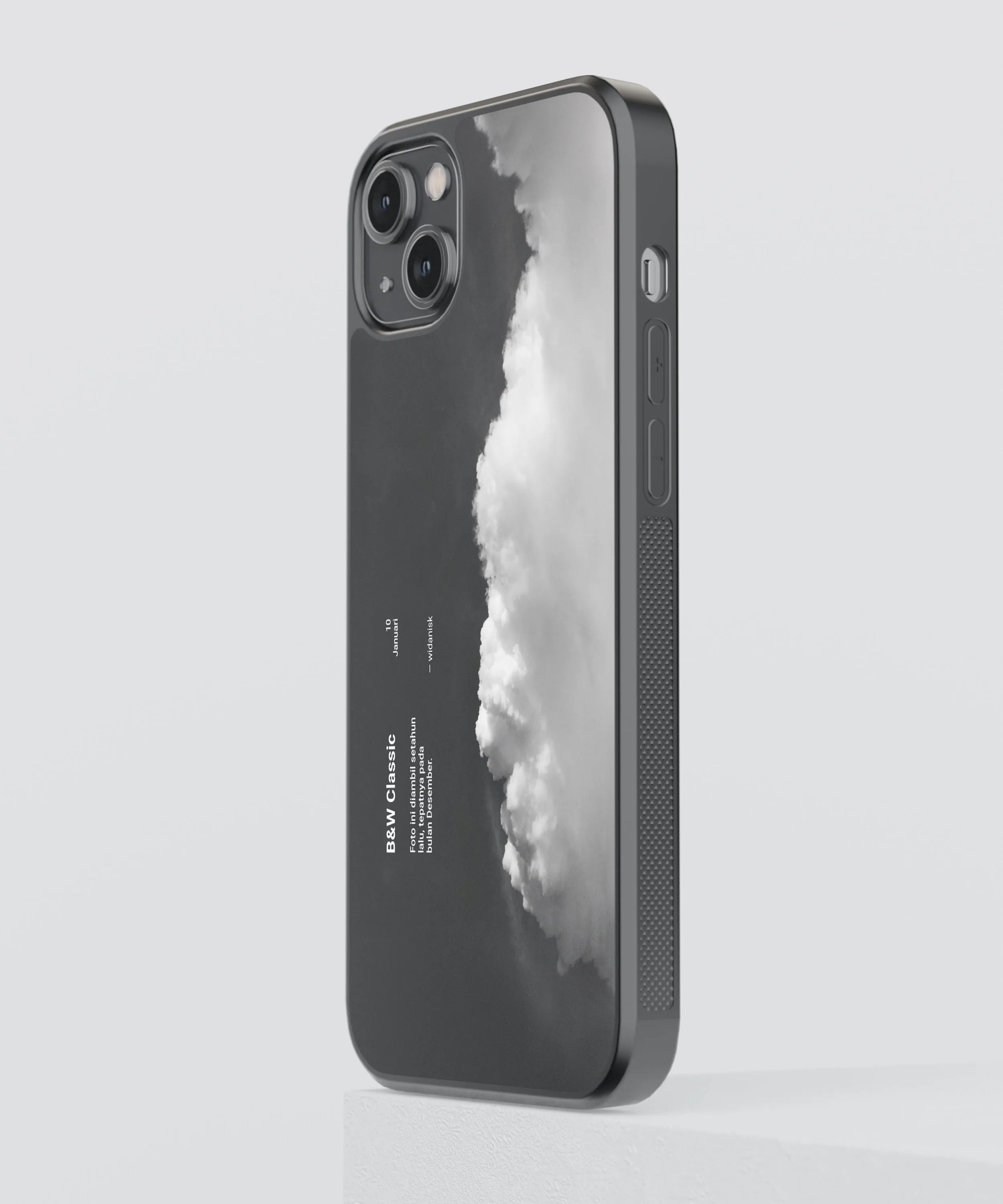 B&W Classic Abstract Glass Phone Case Cover