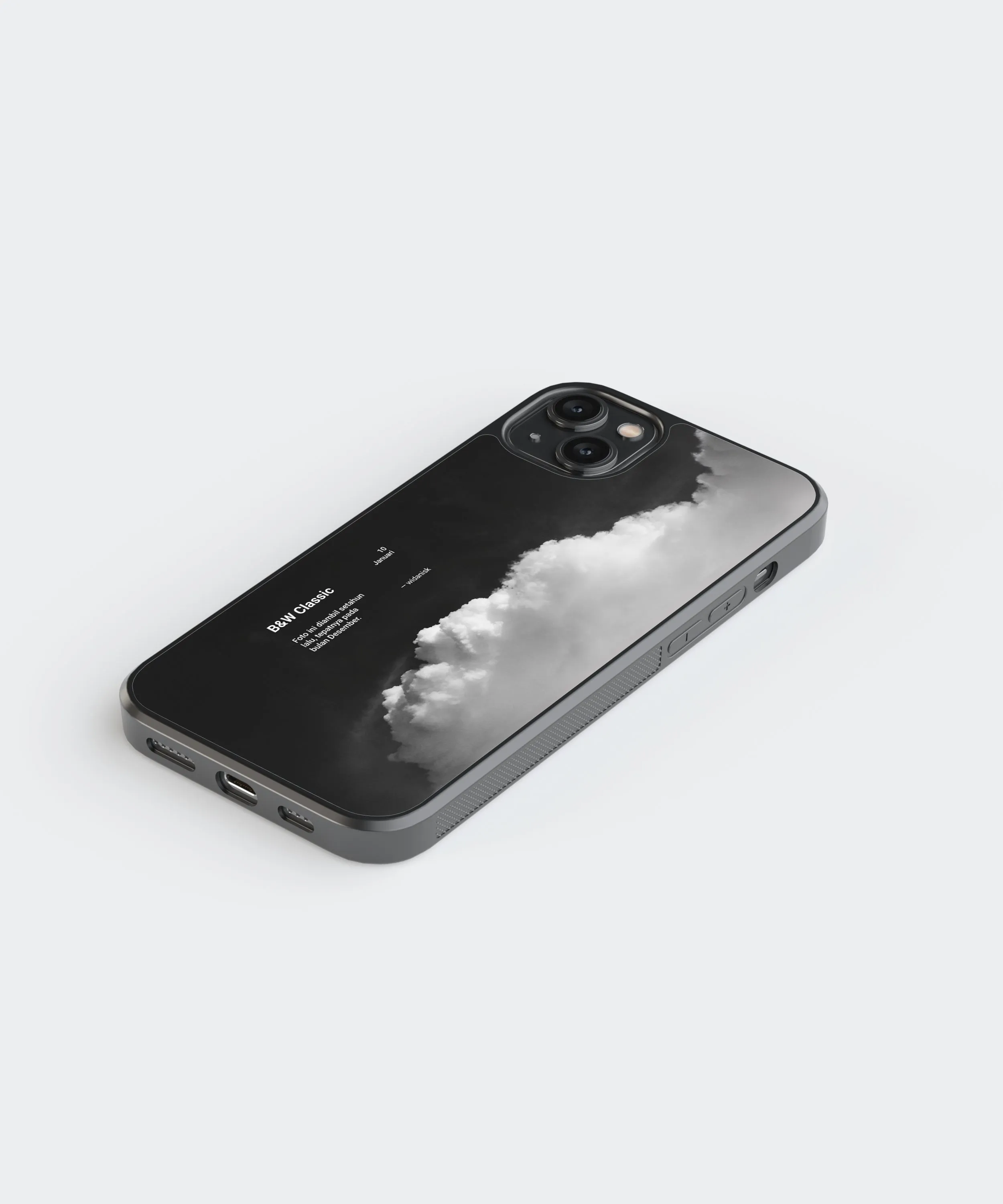 B&W Classic Abstract Glass Phone Case Cover