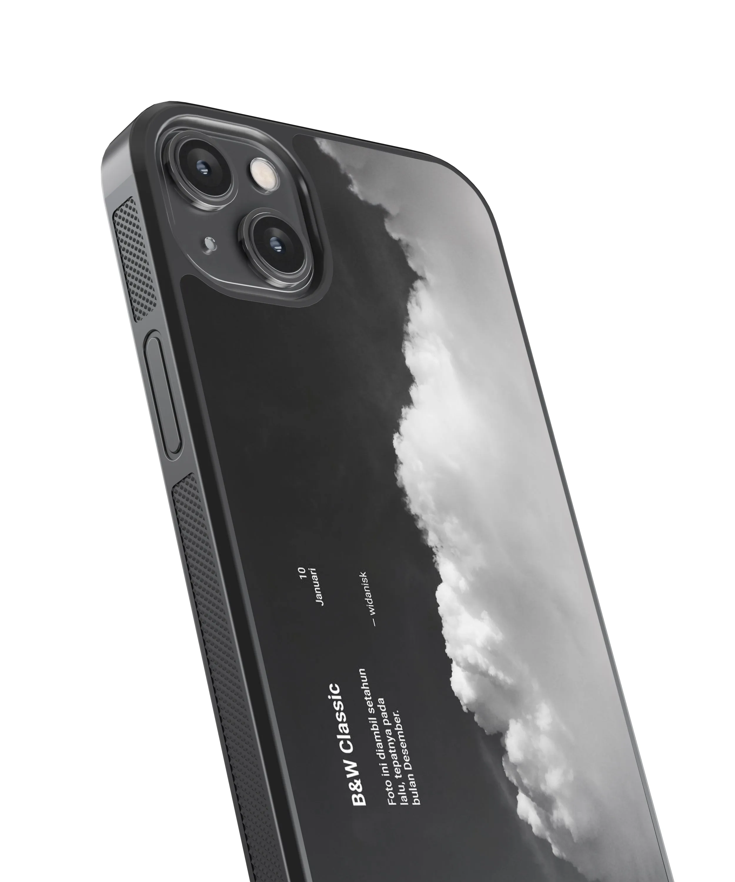 B&W Classic Abstract Glass Phone Case Cover