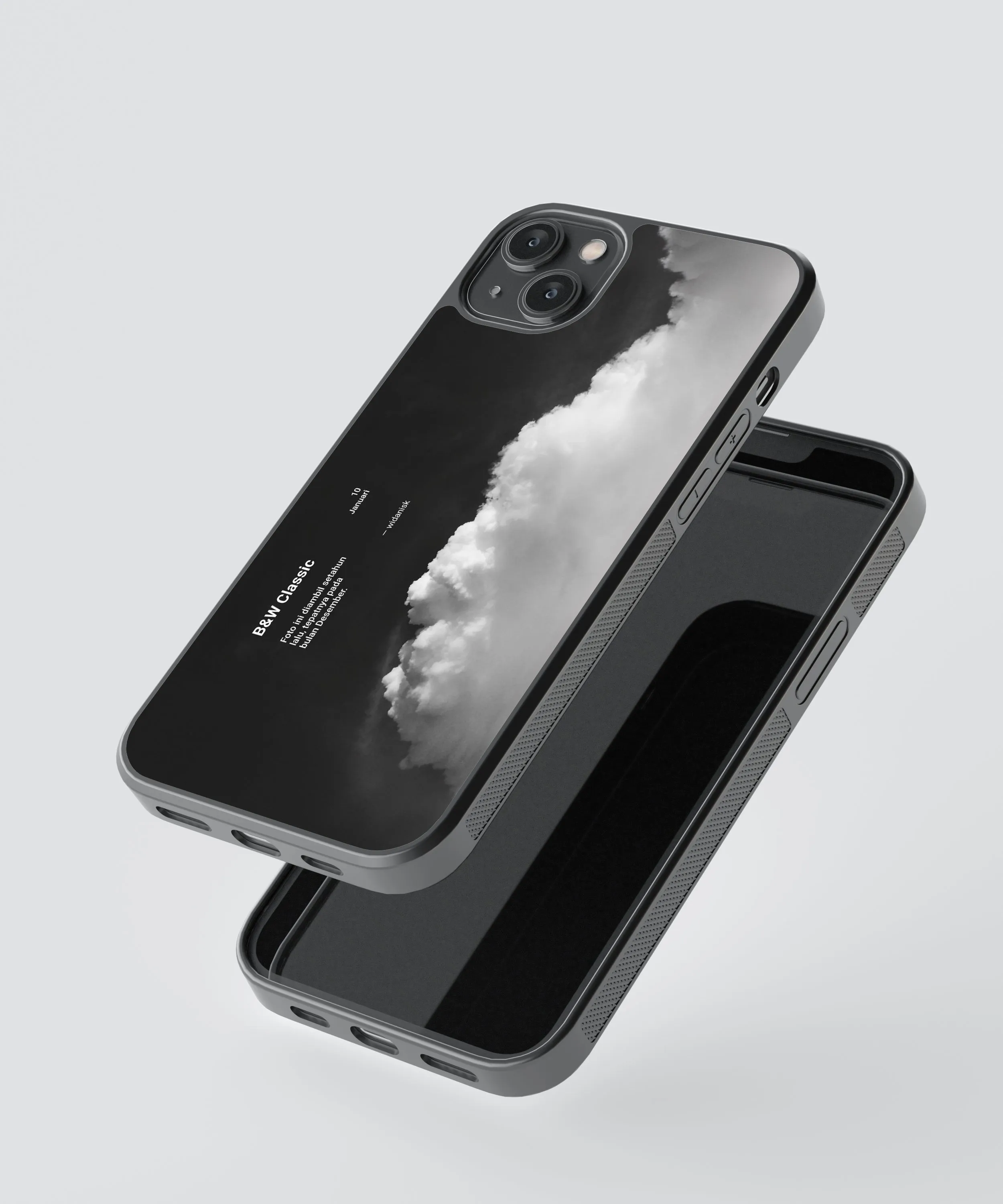 B&W Classic Abstract Glass Phone Case Cover