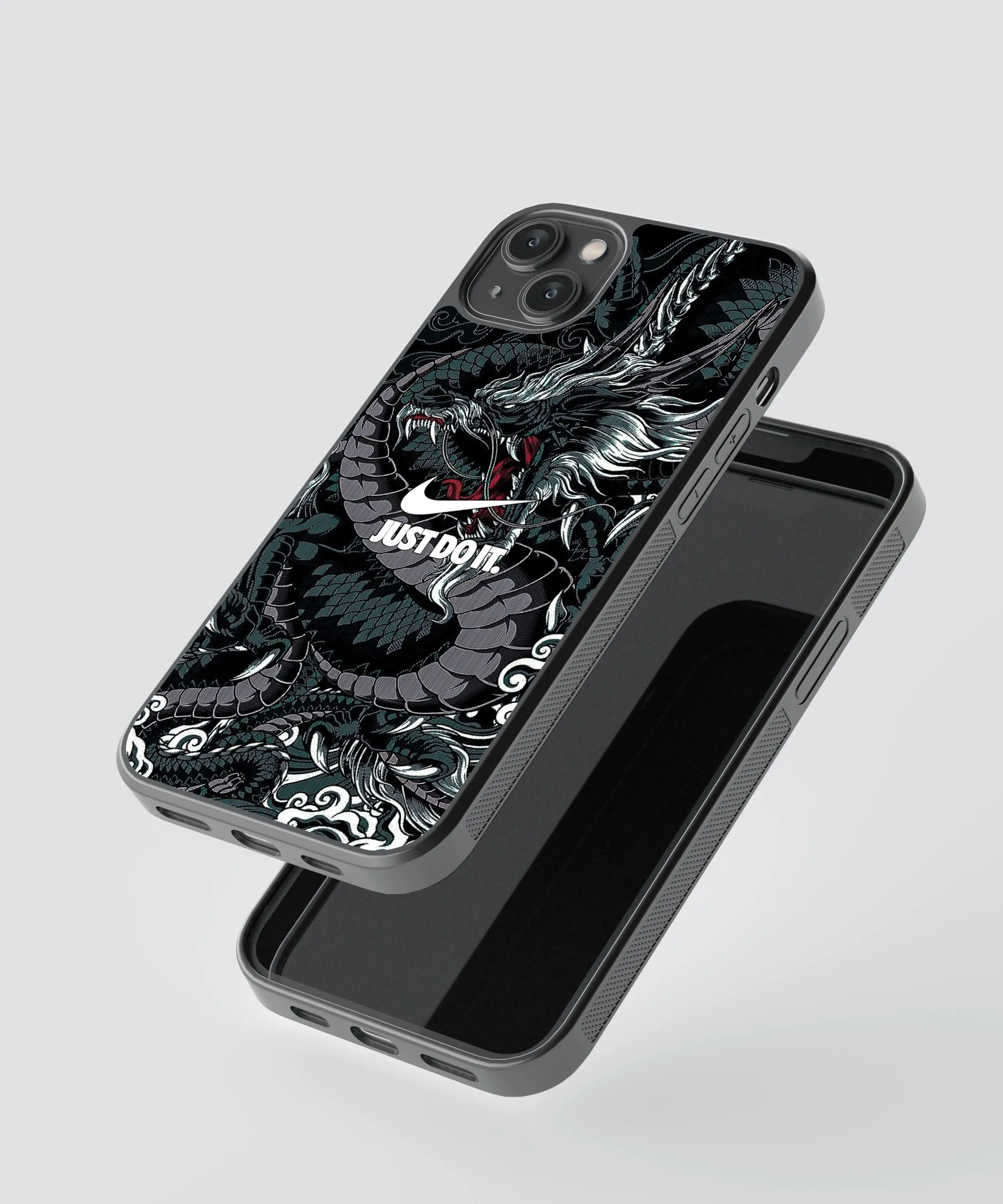 Dragon Swoosh Abstract Glass Phone Case Cover