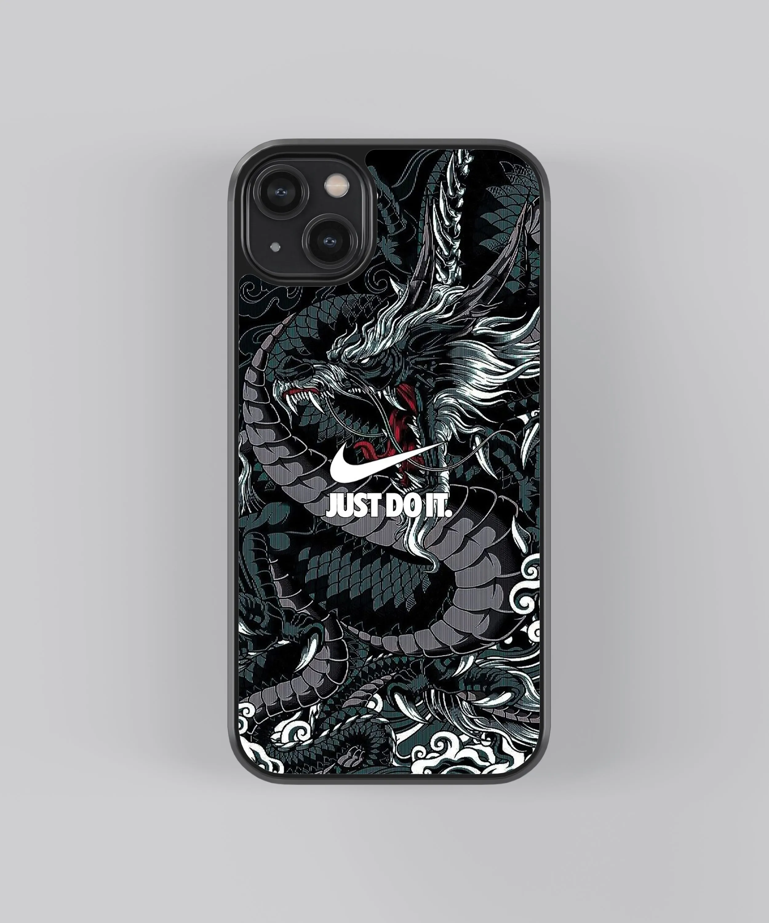 Dragon Swoosh Abstract Glass Phone Case Cover