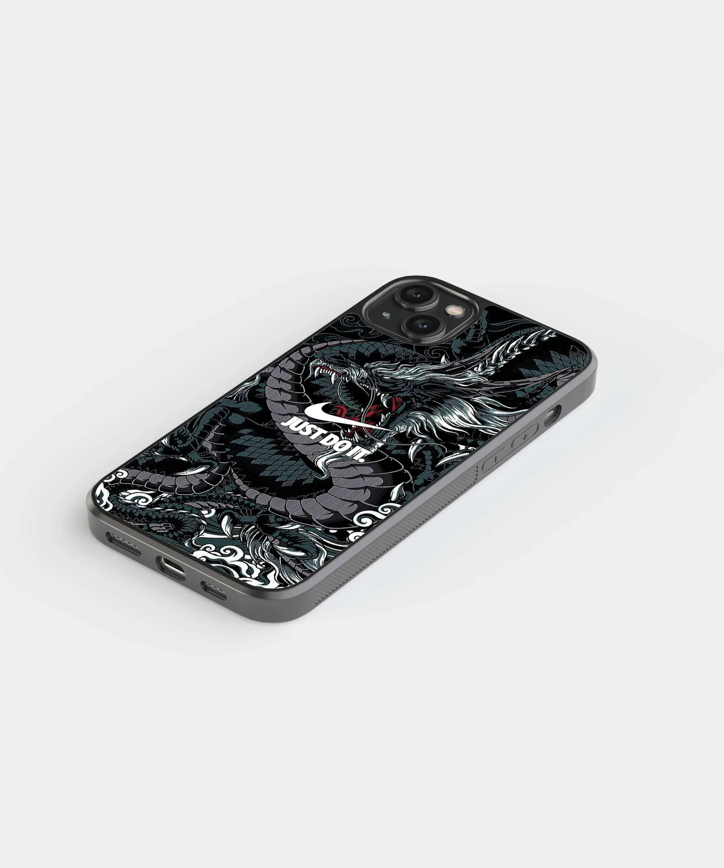 Dragon Swoosh Abstract Glass Phone Case Cover