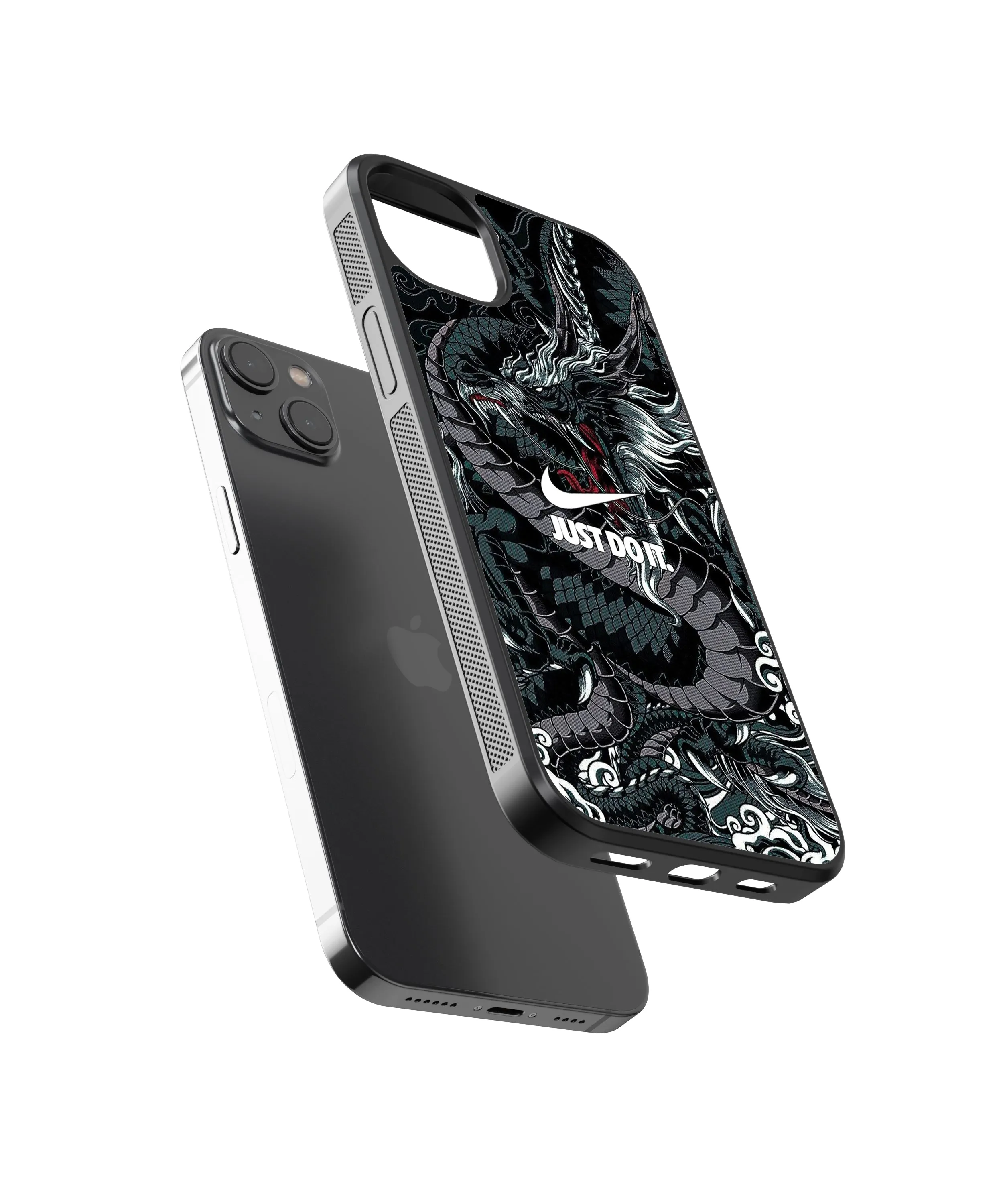 Dragon Swoosh Abstract Glass Phone Case Cover