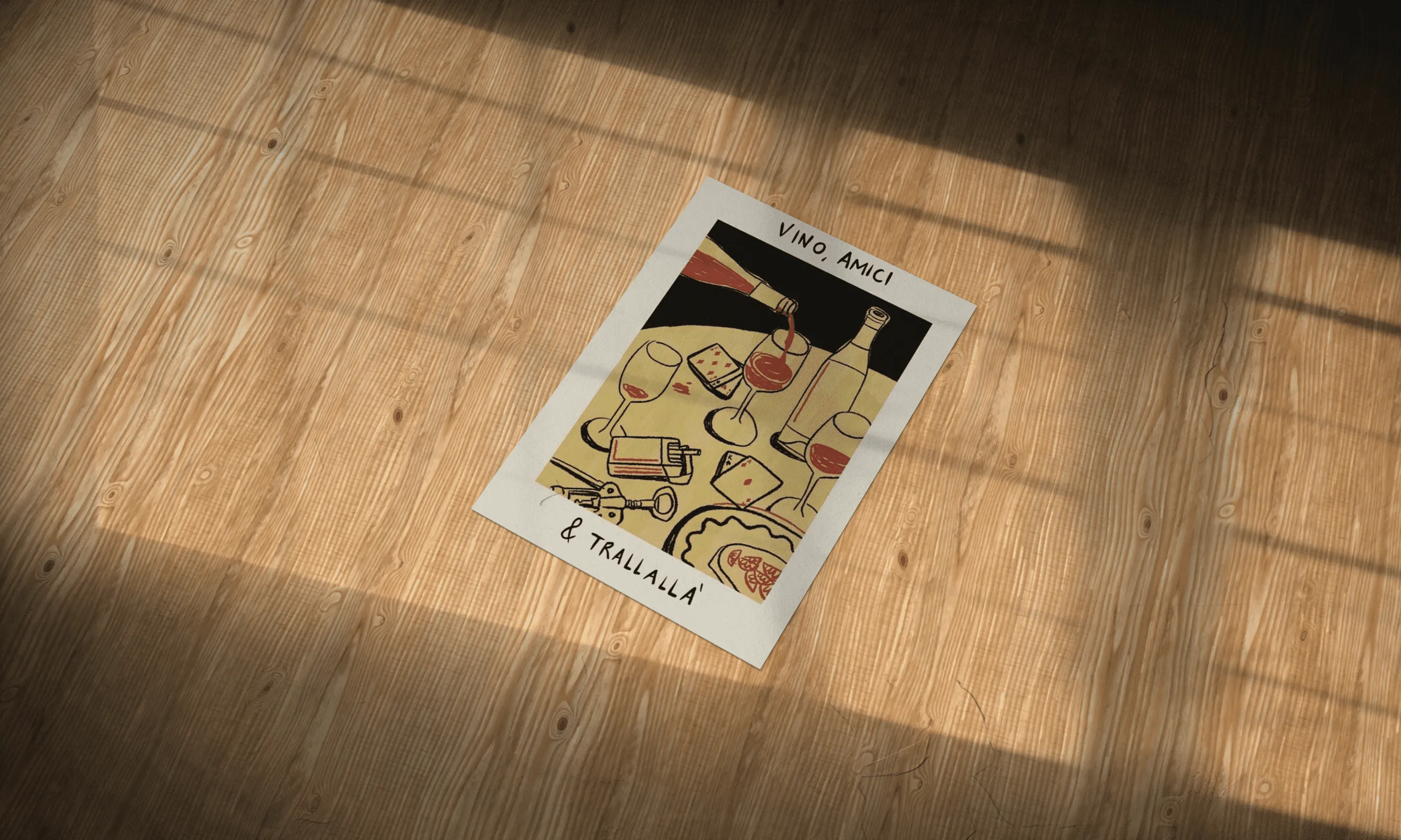 Drinks Abstract Aesthetic Metal Poster