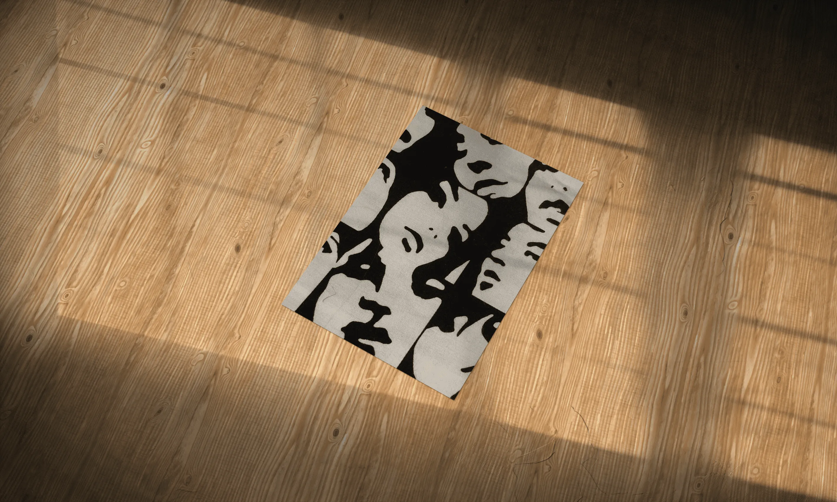 Faces Abstract Aesthetic Metal Poster