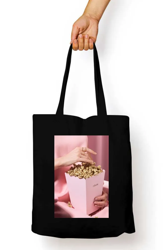 Golden Popcorn Glam Tote Bag