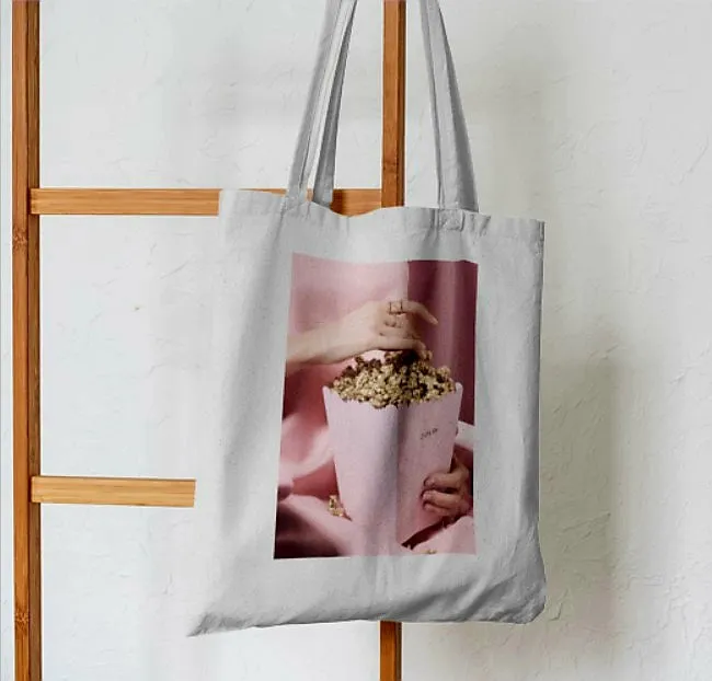 Golden Popcorn Glam Tote Bag