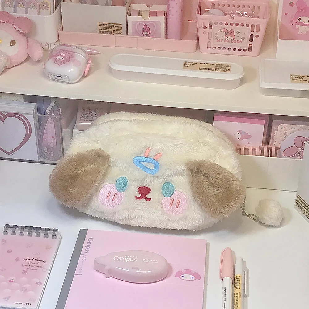 Hairpin Puppy Fluffy Pen Pouch