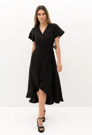 Kai Wrap Dress - Black
