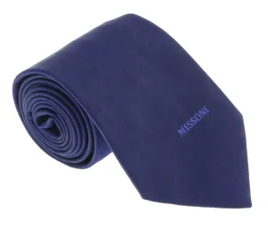 Missoni U5563 Navy Abstract Pure Silk Tie
