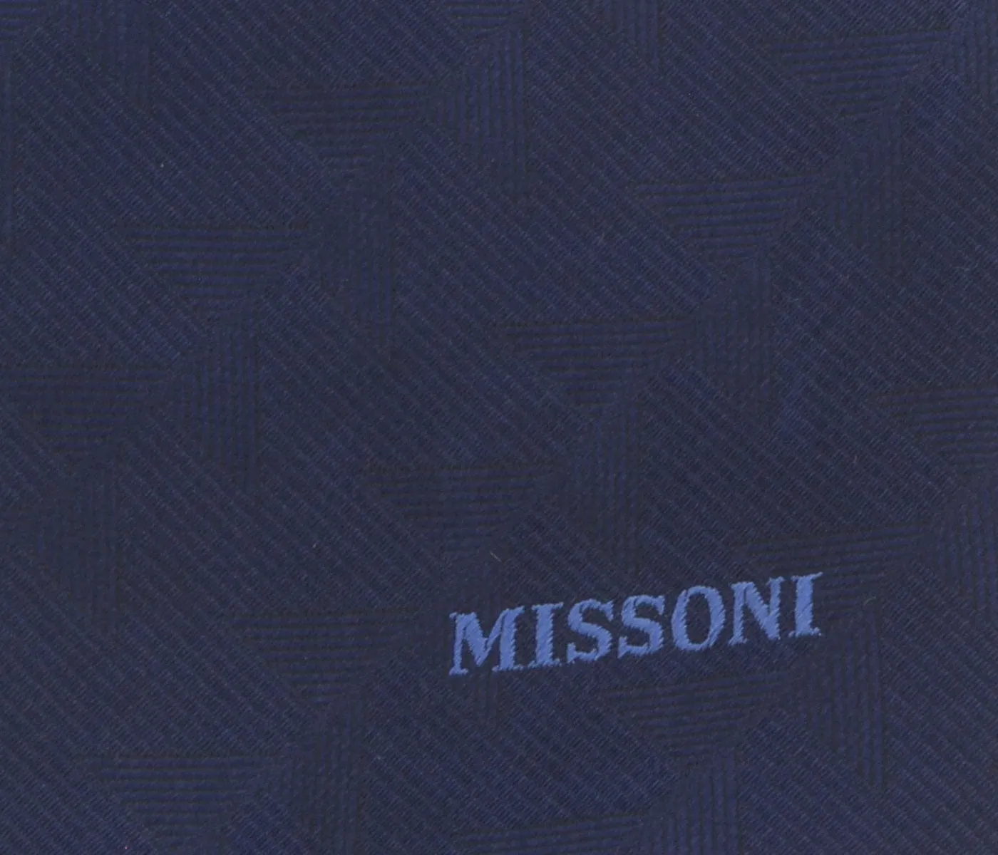 Missoni U5563 Navy Abstract Pure Silk Tie