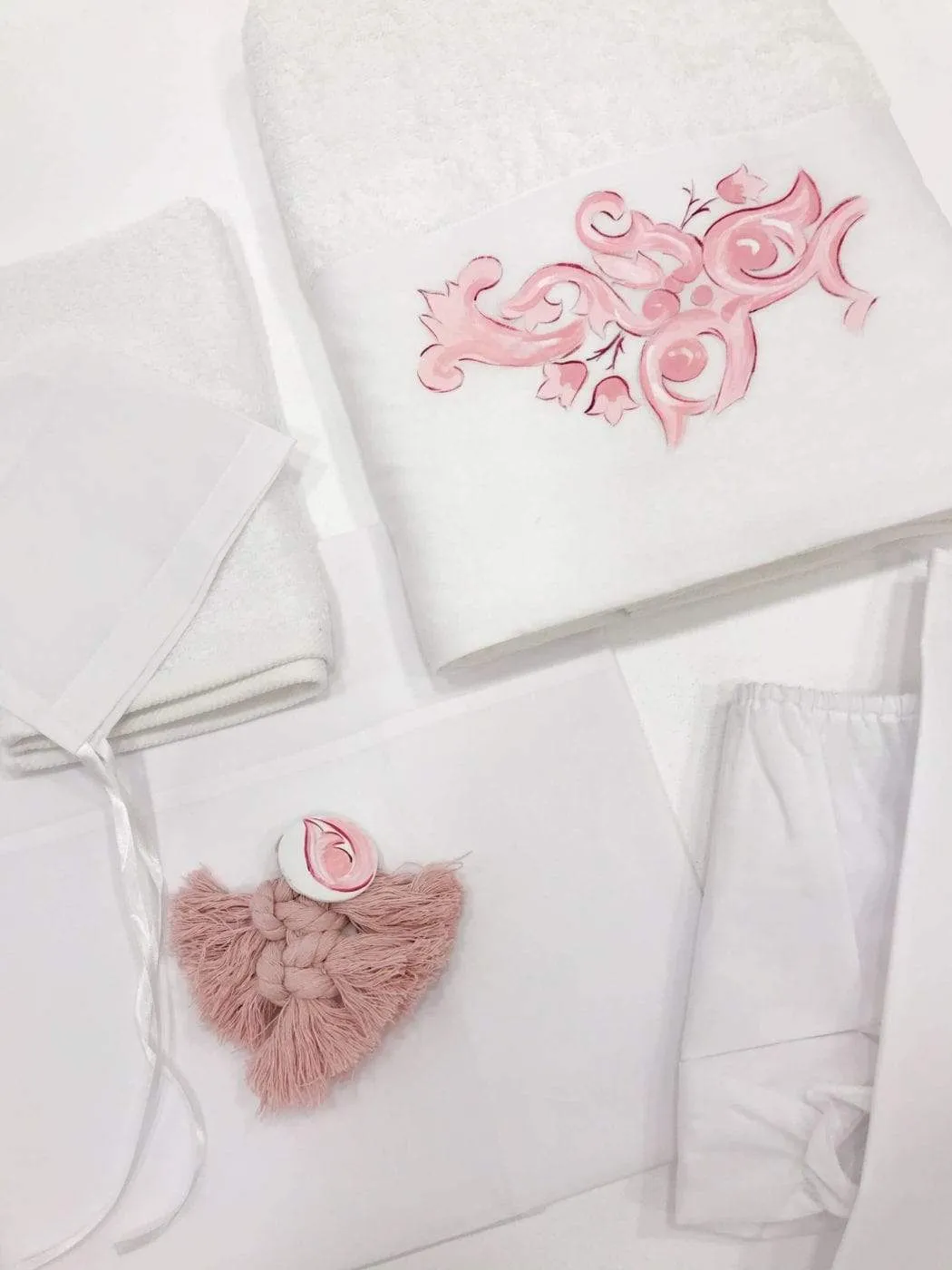 Motif Bag or Dresser  Baptism / Christening Set