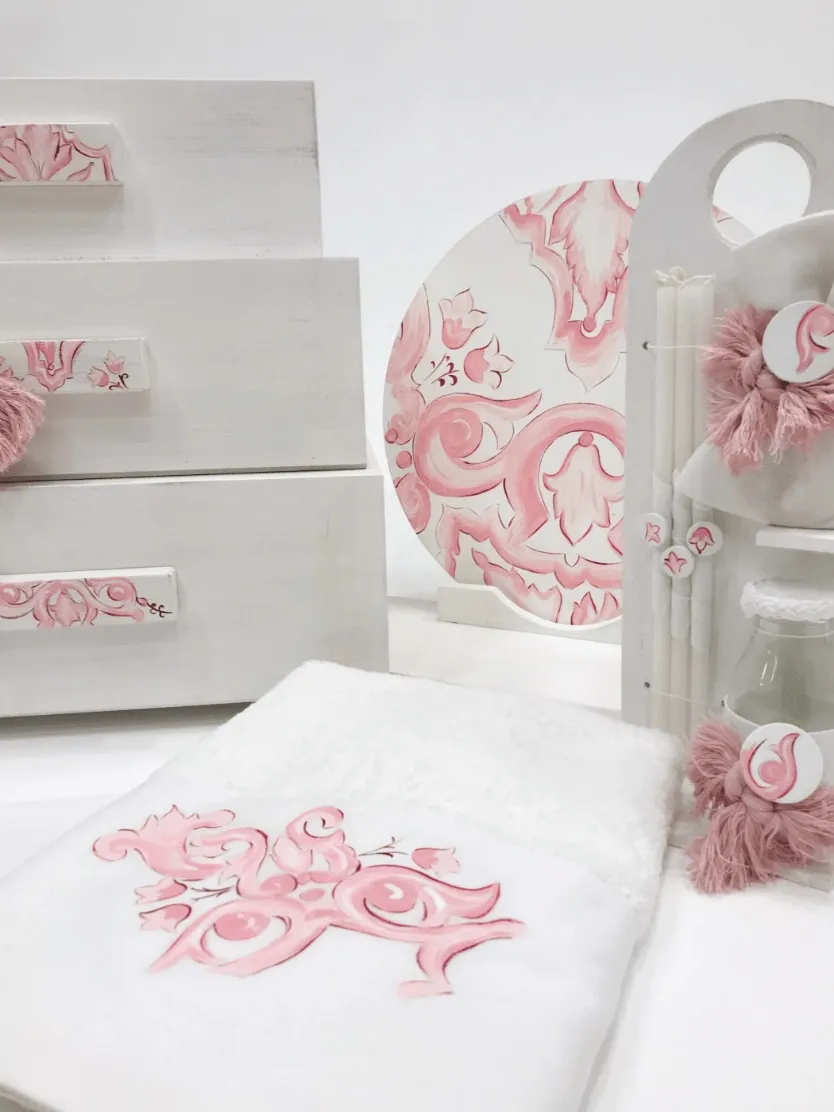 Motif Bag or Dresser  Baptism / Christening Set