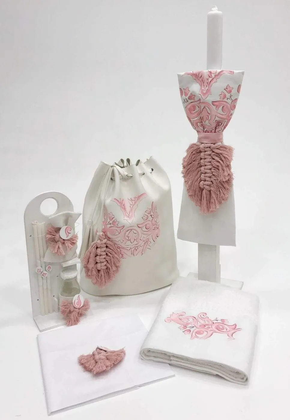 Motif Bag or Dresser  Baptism / Christening Set