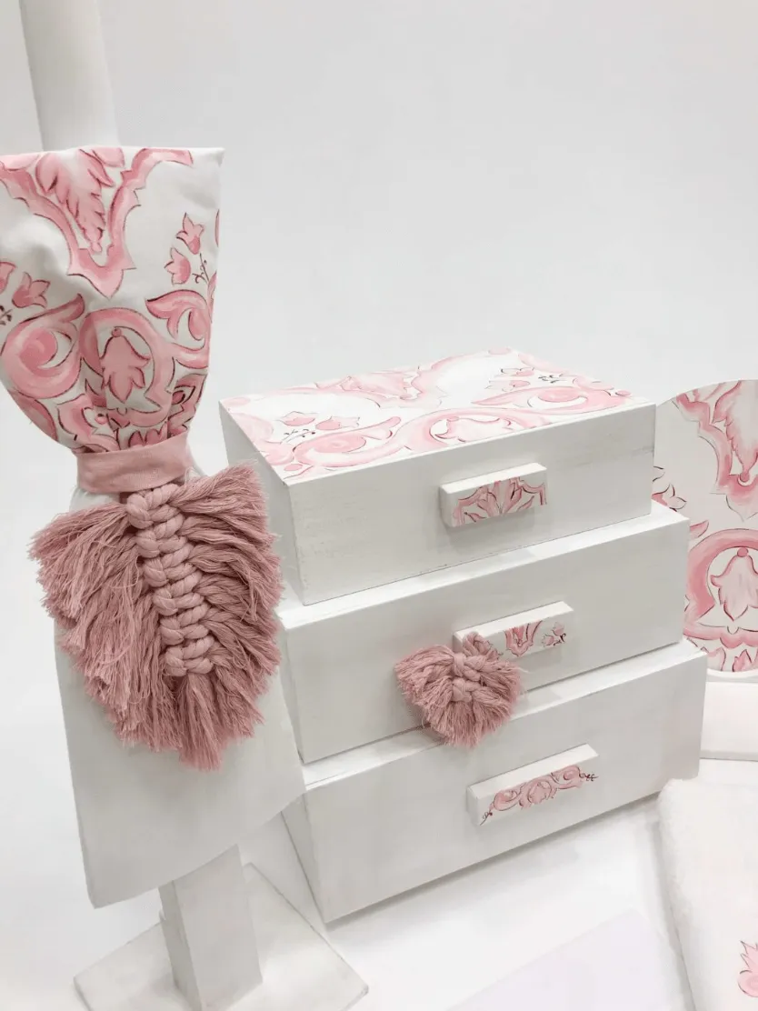 Motif Bag or Dresser  Baptism / Christening Set