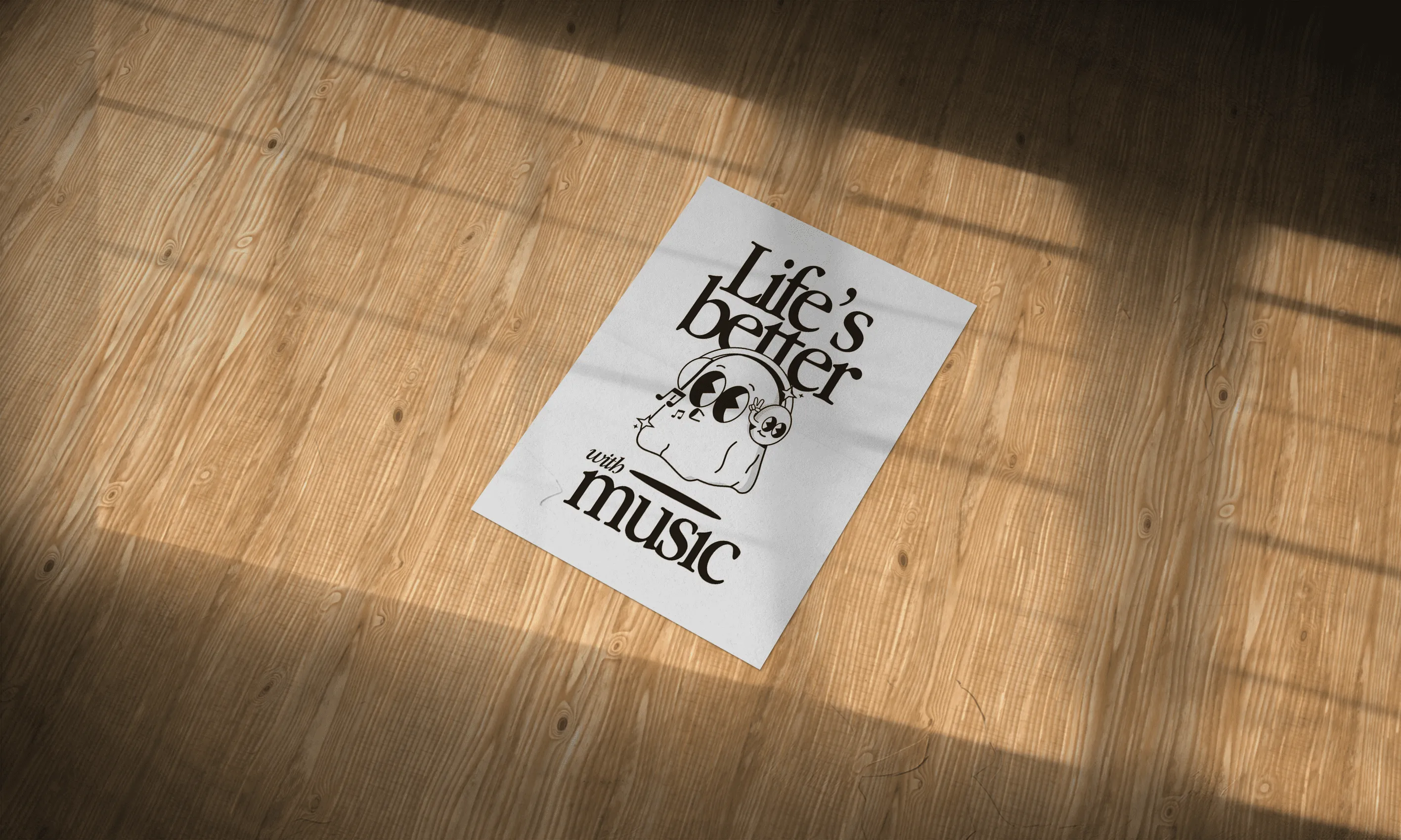 Music Abstract Aesthetic Metal Poster