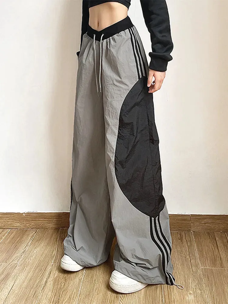 Oversize Techwear-Cargohosen im Koreanischen Stil für einen Edgy Look