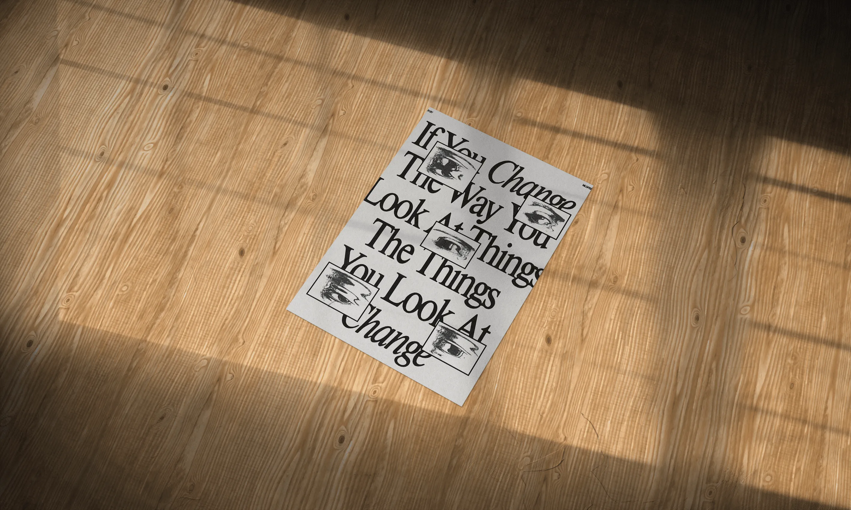 Perception Aesthetic Abstract Metal Poster