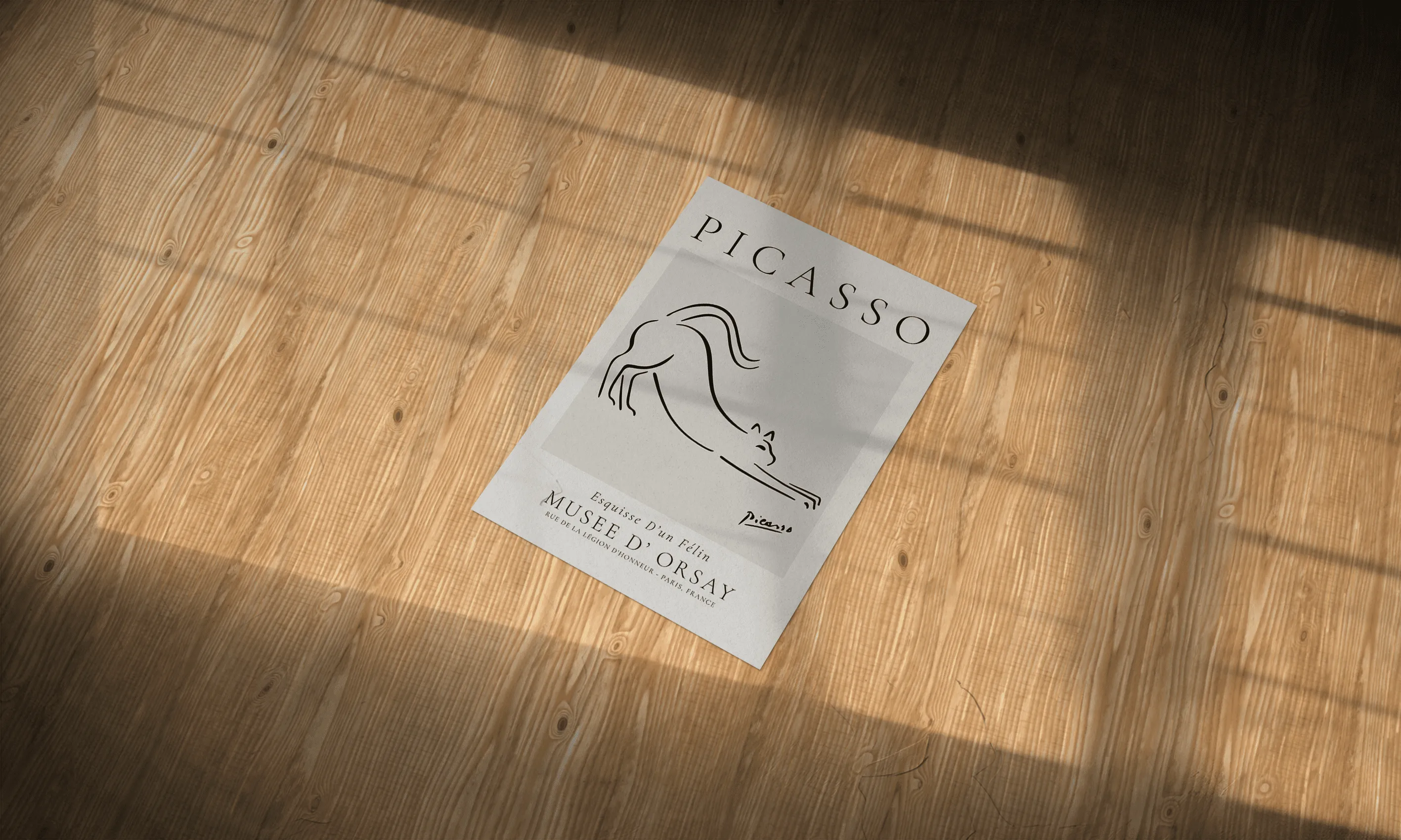 Picasso Abstract Aesthetic Metal Poster