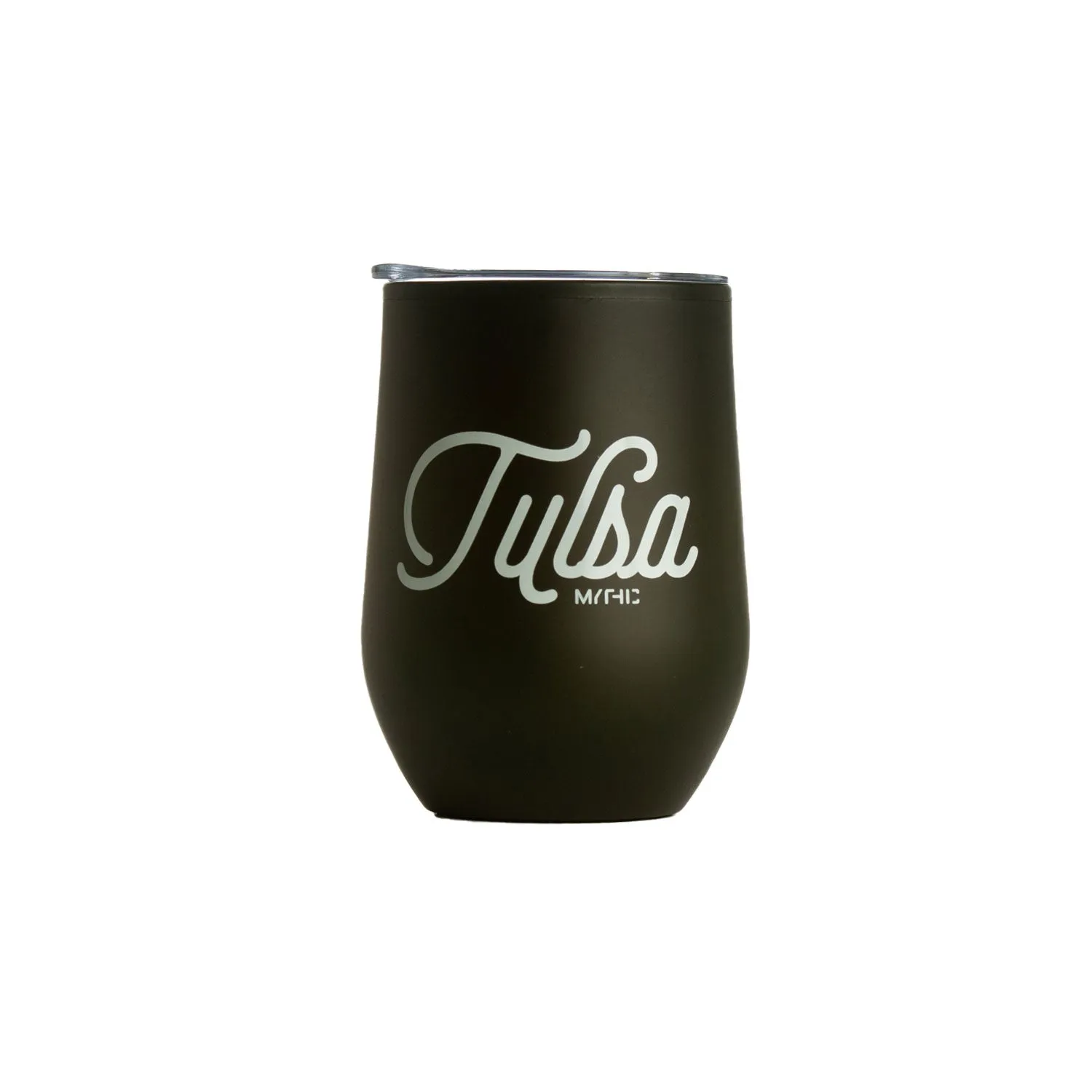 Tulsa Script Wine Tumbler