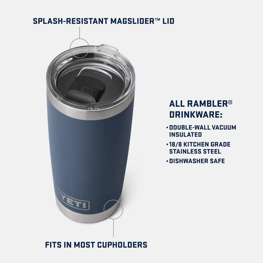 Yeti Rambler 20 oz Tumbler- Wild Vine